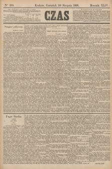 Czas. R.44, Ner 188 (20 sierpnia 1891)