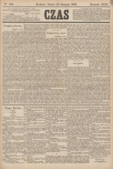 Czas. R.44, Ner 190 (22 sierpnia 1891)