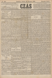 Czas. R.44, Ner 196 (29 sierpnia 1891)