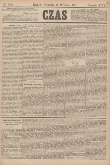 Czas. R.44, Ner 208 (13 września 1891)