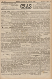 Czas. R.44, Ner 219 (26 września 1891)