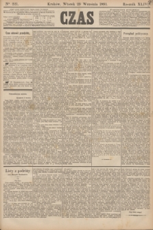 Czas. R.44, Ner 221 (29 września 1891)