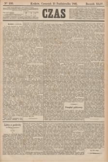 Czas. R.44, Ner 235 (15 października 1891)