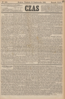Czas. R.44, Ner 238 (18 października 1891)