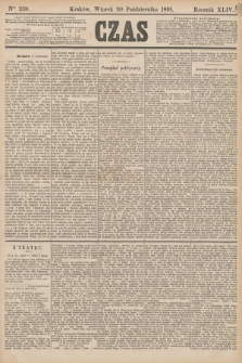 Czas. R.44, Ner 239 (20 października 1891)