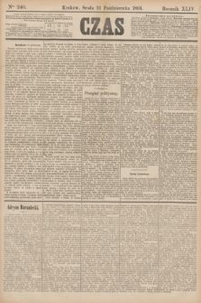 Czas. R.44, Ner 240 (21 października 1891)
