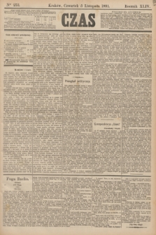 Czas. R.44, Ner 253 (5 listopada 1891)