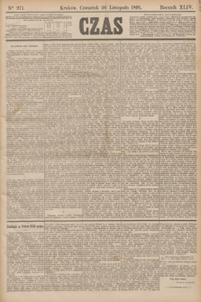 Czas. R.44, Ner 271 (26 listopada 1891)