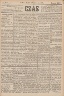 Czas. R.44, Ner 272 (27 listopada 1891)