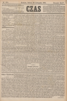 Czas. R.44, Ner 273 (28 listopada 1891)