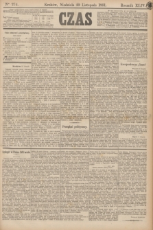 Czas. R.44, Ner 274 (29 listopada 1891)