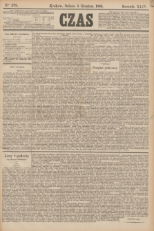 Czas. R.44, Ner 279 (5 grudnia 1891)