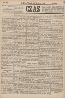 Czas. R.44, Ner 292 (22 grudnia 1891)
