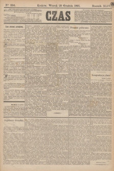 Czas. R.44, Ner 296 (29 grudnia 1891)