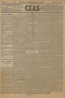 Czas. R.45, Ner 1 (1 stycznia 1892)