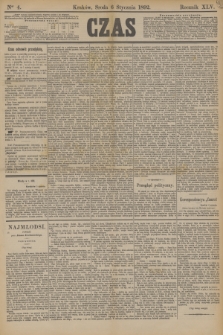 Czas. R.45, Ner 4 (6 stycznia 1892)