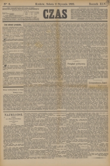 Czas. R.45, Ner 6 (9 stycznia 1892)