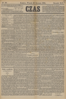 Czas. R.45, Ner 20 (26 stycznia 1892)