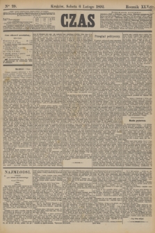 Czas. R.45, Ner 29 (6 lutego 1892)