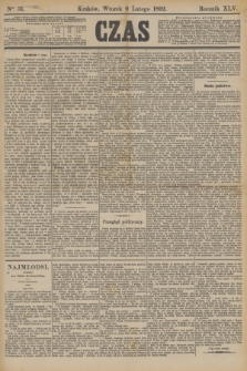 Czas. R.45, Ner 31 (9 lutego 1892)