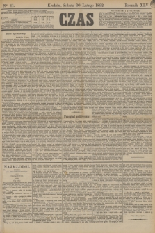 Czas. R.45, Ner 41 (20 lutego 1892)
