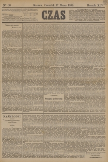 Czas. R.45, Ner 63 (17 marca 1892)