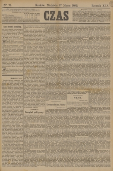Czas. R.45, Ner 71 (27 marca 1892)