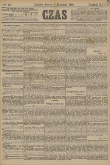 Czas. R.45, Ner 76 (2 kwietnia 1892)