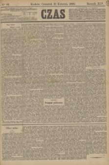 Czas. R.45, Ner 91 (21 kwietnia 1892)