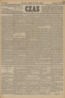 Czas. R.45, Ner 110 (13 maja 1892)