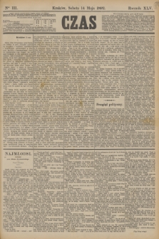 Czas. R.45, Ner 111 (14 maja 1892)