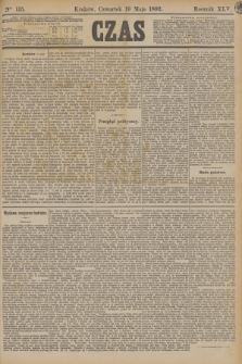 Czas. R.45, Ner 115 (19 maja 1892)