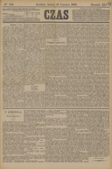 Czas. R.45, Ner 138 (18 czerwca 1892)