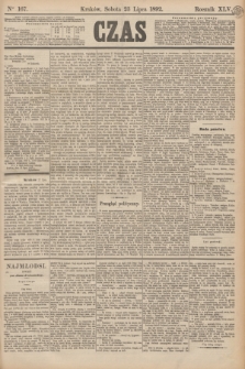 Czas. R.45, Ner 167 (23 lipca 1892)
