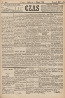 Czas. R.45, Ner 168 (24 lipca 1892)