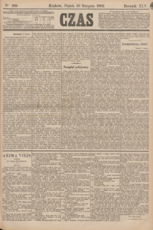 Czas. R.45, Ner 189 (19 sierpnia 1892)
