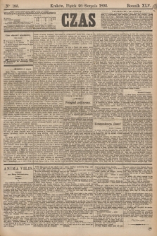 Czas. R.45, Ner 195 (26 sierpnia 1892)