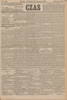 Czas. R.45, Ner 197 (28 sierpnia 1892)