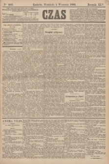 Czas. R.45, Ner 203 (4 września 1892)