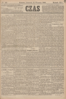 Czas. R.45, Ner 211 (15 września 1892)