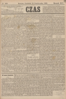 Czas. R.45, Ner 235 (13 października 1892)
