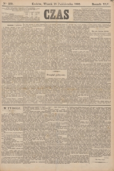 Czas. R.45, Ner 239 (18 października 1892)