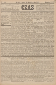 Czas. R.45, Ner 249 (29 października 1892)