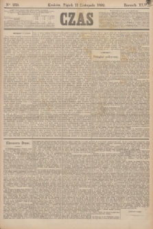 Czas. R.45, Ner 259 (11 listopada 1892)