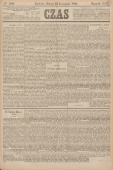 Czas. R.45, Ner 260 (12 listopada 1892)