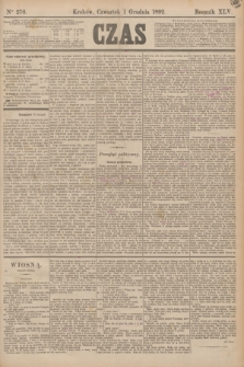 Czas. R.45, Ner 276 (1 grudnia 1892)