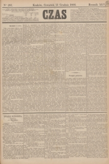Czas. R.45, Ner 287 (15 grudnia 1892)
