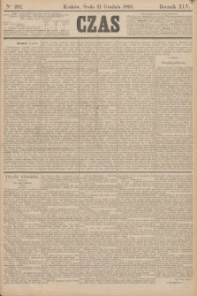 Czas. R.45, Ner 292 (21 grudnia 1892)