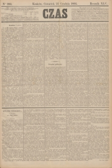 Czas. R.45, Ner 293 (22 grudnia 1892)
