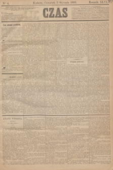 Czas. R.46, Ner 4 (5 stycznia 1893)